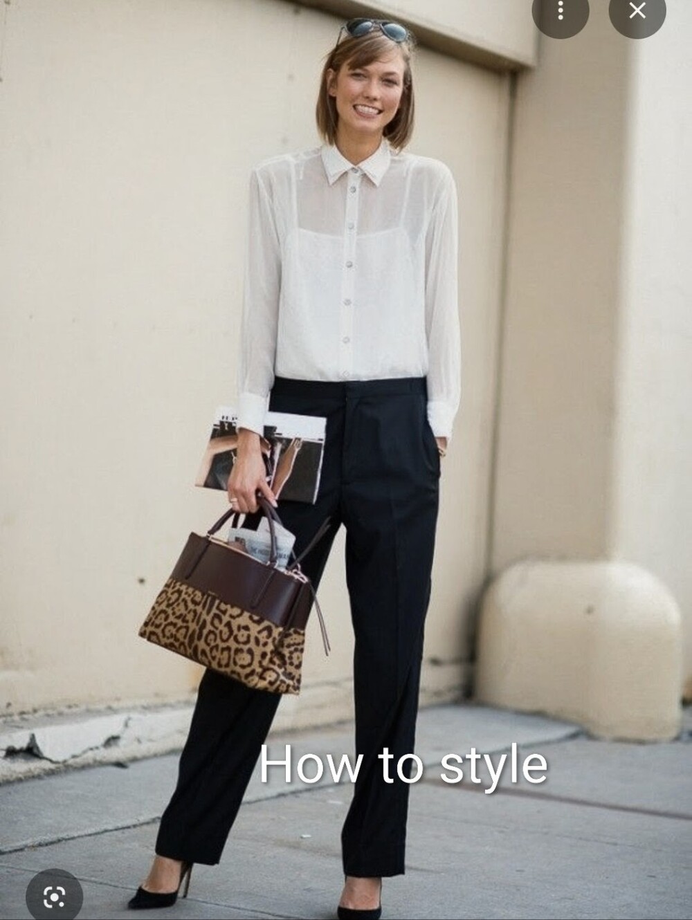 Express Black Sheer Button-Down Blouse - Picture 5 of 5